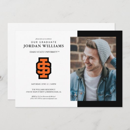 アイダホ州大はっきりした学ベンガルのロゴ 案内状 (正面/裏面)