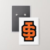 アイダホ州大はっきりした学ベンガルのロゴ 缶バッジ (正面/裏面)