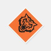 アイダホ州大学ベンガールズスピリットデザイン スタンダードカクテルナプキン (角)