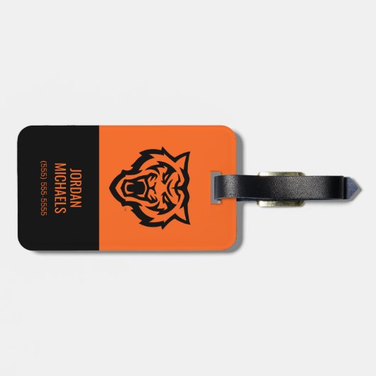 アイダホ州大学ベンガールズスピリットデザイン ラゲッジタグ (裏面横)