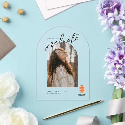 アイダホ州大学公式ロゴデザイン アクリル招待状 (インサイチュ (ウェディング))