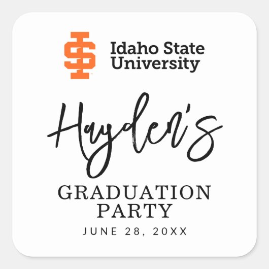 アイダホ州大学公式ロゴデザイン スクエアシール (正面)