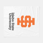 アイダホ州大学公式ロゴデザイン フリースブランケット (正面(横))