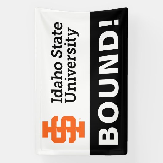 アイダホ州大学公式ロゴデザイン 横断幕 (縦)