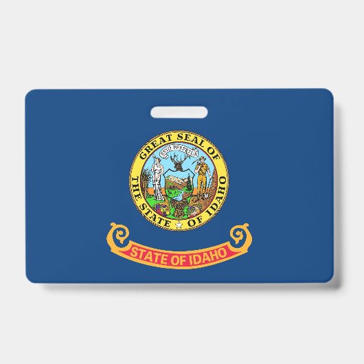 アイダホ州旗と州 バッジ (Front)