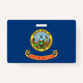 アイダホ州旗と州 バッジ (裏面)