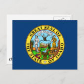 アイダホ州旗はがき ポストカード (正面/裏面)