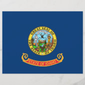 アイダホ州旗を持つチラシ チラシ (裏面)