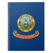 アイダホ州旗を持つノート州 ノートブック (正面)