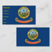 アイダホ州旗を持つ名刺 名刺 (正面/裏面)