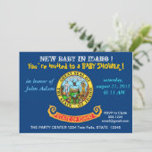 アイダホ州旗を持つ赤ちゃんシャワー招待状 招待状 (スタンド正面)