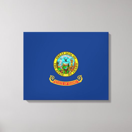 アイダホ州旗デザイン キャンバスプリント (正面)