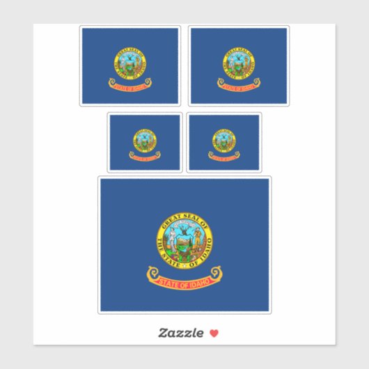 アイダホ州旗デザイン シール (シート)
