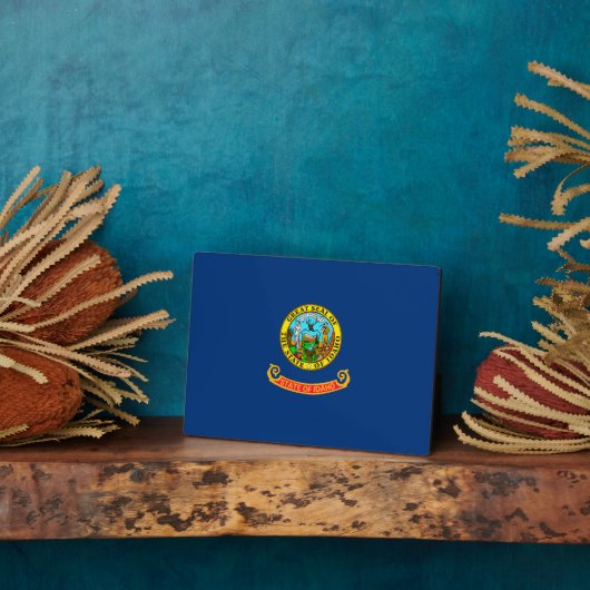 アイダホ州旗デザイン フォトプラーク (側面)