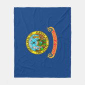 アイダホ州旗デザイン フリースブランケット (正面)