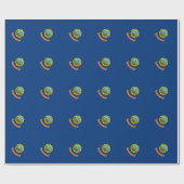 アイダホ州旗デザイン ラッピングペーパー (フラット)