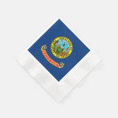 アイダホ州旗デザイン 縁ありカクテルナプキン (角)