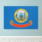 アイダホ州旗 キャンバスプリント (インサイチュ (ウッドフロア))