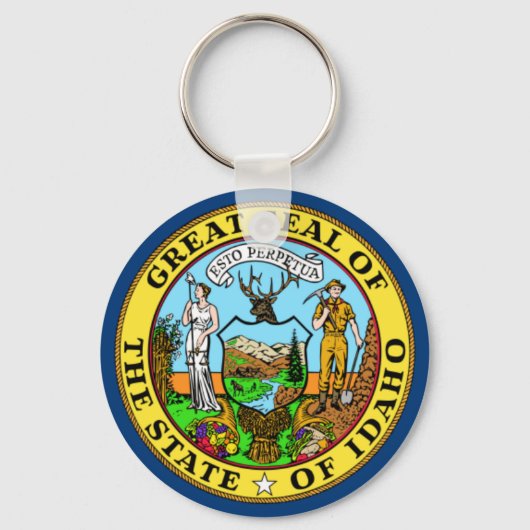 アイダホ州旗 キーホルダー (正面)