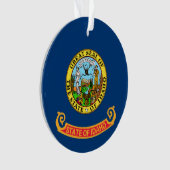 アイダホ州旗:ザ・ジェム州,アメリカ・マウンテン・ウエスト オーナメント (正面)