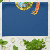 アイダホ州旗:ザ・ジェム州,アメリカ・マウンテン・ウエスト キッチンタオル (折り畳み)