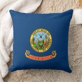 アイダホ州旗：ザ・ジェム州，アメリカ・マウンテン・ウエスト クッション (ブランケット)