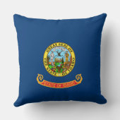 アイダホ州旗：ザ・ジェム州，アメリカ・マウンテン・ウエスト クッション (裏面)