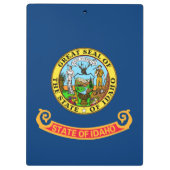 アイダホ州旗：ザ・ジェム州，アメリカ・マウンテン・ウエスト クリップボード (裏面)