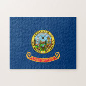 アイダホ州旗:ザ・ジェム州,アメリカ・マウンテン・ウエスト ジグソーパズル (横)