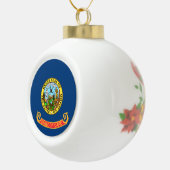 アイダホ州旗：ザ・ジェム州，アメリカ・マウンテン・ウエスト セラミックボールオーナメント (右)
