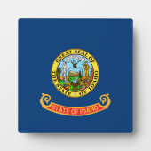 アイダホ州旗：ザ・ジェム州，アメリカ・マウンテン・ウエスト フォトプラーク (正面)