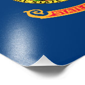 アイダホ州旗：ザ・ジェム州，アメリカ・マウンテン・ウエスト フォトプリント            (角)