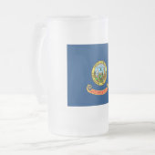 アイダホ州旗：ザ・ジェム州，アメリカ・マウンテン・ウエスト フロストグラスビールジョッキ (正面左)