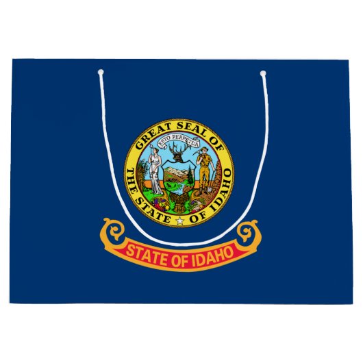 アイダホ州旗:ザ・ジェム州,アメリカ・マウンテン・ウエスト ラージペーパーバッグ (正面)