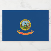 アイダホ州旗：ザ・ジェム州，アメリカ・マウンテン・ウエスト リキュールボトルラベル (シングルラベル)