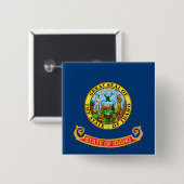 アイダホ州旗:ザ・ジェム州,アメリカ・マウンテン・ウエスト 缶バッジ (正面&裏面)