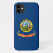 アイダホ州旗：ザ・ジェム州，アメリカ・マウンテン・ウエスト Case-Mate iPhoneケース (裏面)