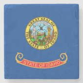 アイダホ州旗 ストーンコースター (正面)