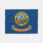 アイダホ州旗 フリースブランケット (正面(横))