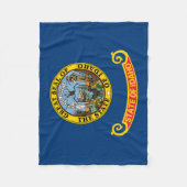 アイダホ州旗 フリースブランケット (正面)