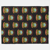 アイダホ州旗 フリースブランケット (正面(横))