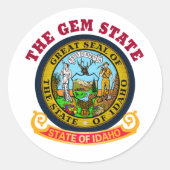 アイダホ州旗 ラウンドシール (正面)