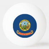 アイダホ州旗：宝石の州、アメリカ山岳西 卓球ボール (裏面)