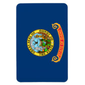 アイダホ州旗、宝石州、アメリカ州 マグネット (縦)