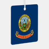 アイダホ州旗、宝石州、アメリカ州 メタルオーナメント (正面右)