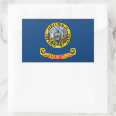 アイダホ州旗 長方形シール (バッグ)