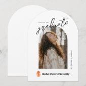 アイダホ州立大学公式ロゴデザイン 招待状 (正面/裏面)