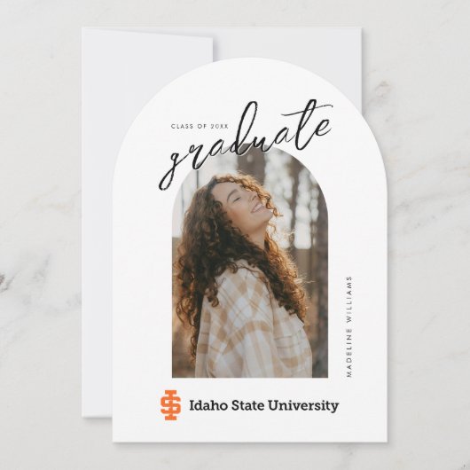 アイダホ州立大学公式ロゴデザイン 招待状 (正面)