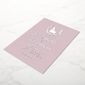 アイダホ州行き先結婚式 箔招待状 (回転した状態)