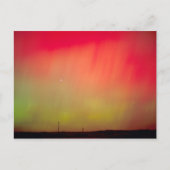 アイダホ州、アメリカ。オーロラボレリス、2時の北のライト ポストカード (正面)